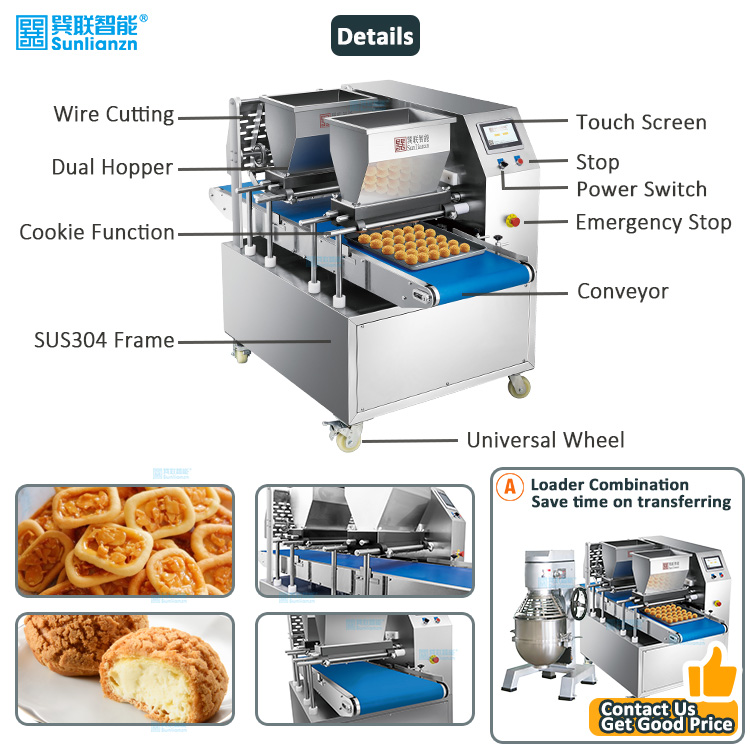 Automatic Frozen Cake Puff Bread Pastry Cream Filling Extruder Machine ...