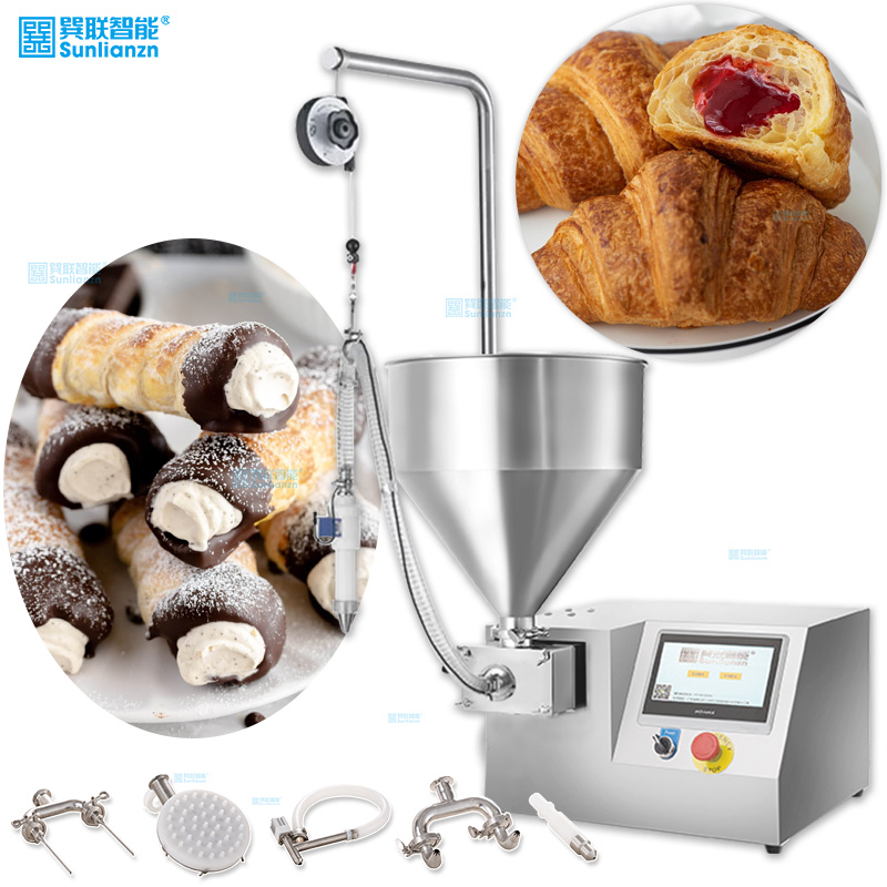 Pastry Injection Machine Manual Cream Jam Donut Filler Pastry Injection Injector Machine With ...